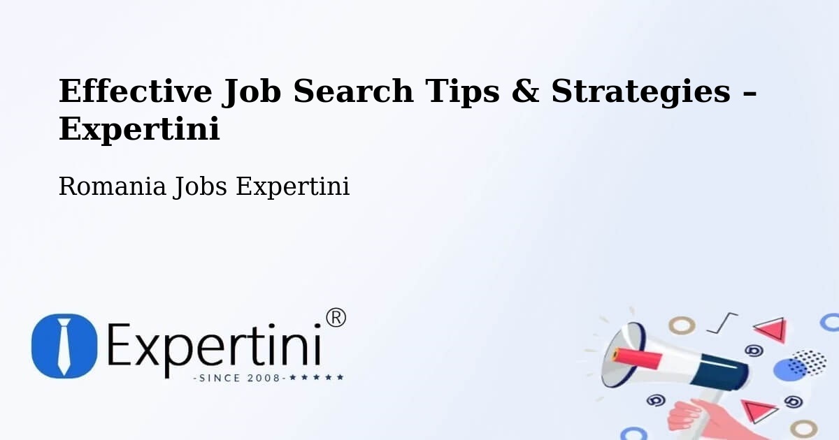 Job Search Tips & Strategies for Job Seekers – Pardina - Pardina, Romania Jobs Expertini